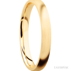 3 mm wide Domed 14K Yellow Gold band.
