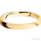 3 mm wide Domed 14K Yellow Gold band.