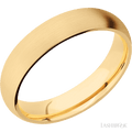 5 mm wide Domed 14K Yellow Gold band.