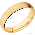5 mm wide Domed 14K Yellow Gold band.