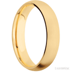 5 mm wide Domed 14K Yellow Gold band.