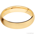 5 mm wide Domed 14K Yellow Gold band.