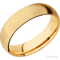 6 mm wide Domed 14K Yellow Gold band.
