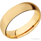 6 mm wide Domed 14K Yellow Gold band.