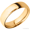 6 mm wide Ultra Comfort (our most comfortable profile) 14K Yellow Gold band.