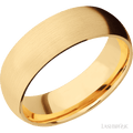 7 mm wide Domed 14K Yellow Gold band.
