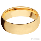 7 mm wide Domed 14K Yellow Gold band.