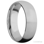 7 mm wide Domed Titanium band.