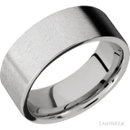 8 mm wide Flat Cobalt Chrome band.