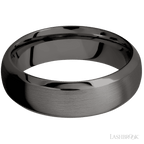 7 mm wide Domed Bevel Tantalum Noir band.