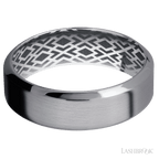 7 mm wide High Bevel Tantalum band.