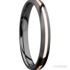 Zirconium 3mm Satin Wedding Band