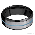 Zirconium 8mm Polish/Polish Wedding Band