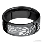 Zirconium 8mm Polish Wedding Band