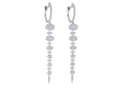 Diamond Earrings - 14 KT White Gold
