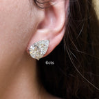 Lab-Grown Pear Diamond Studs