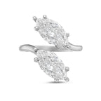 Lab-Grown Marquise Toi Et Moi Diamond Ring