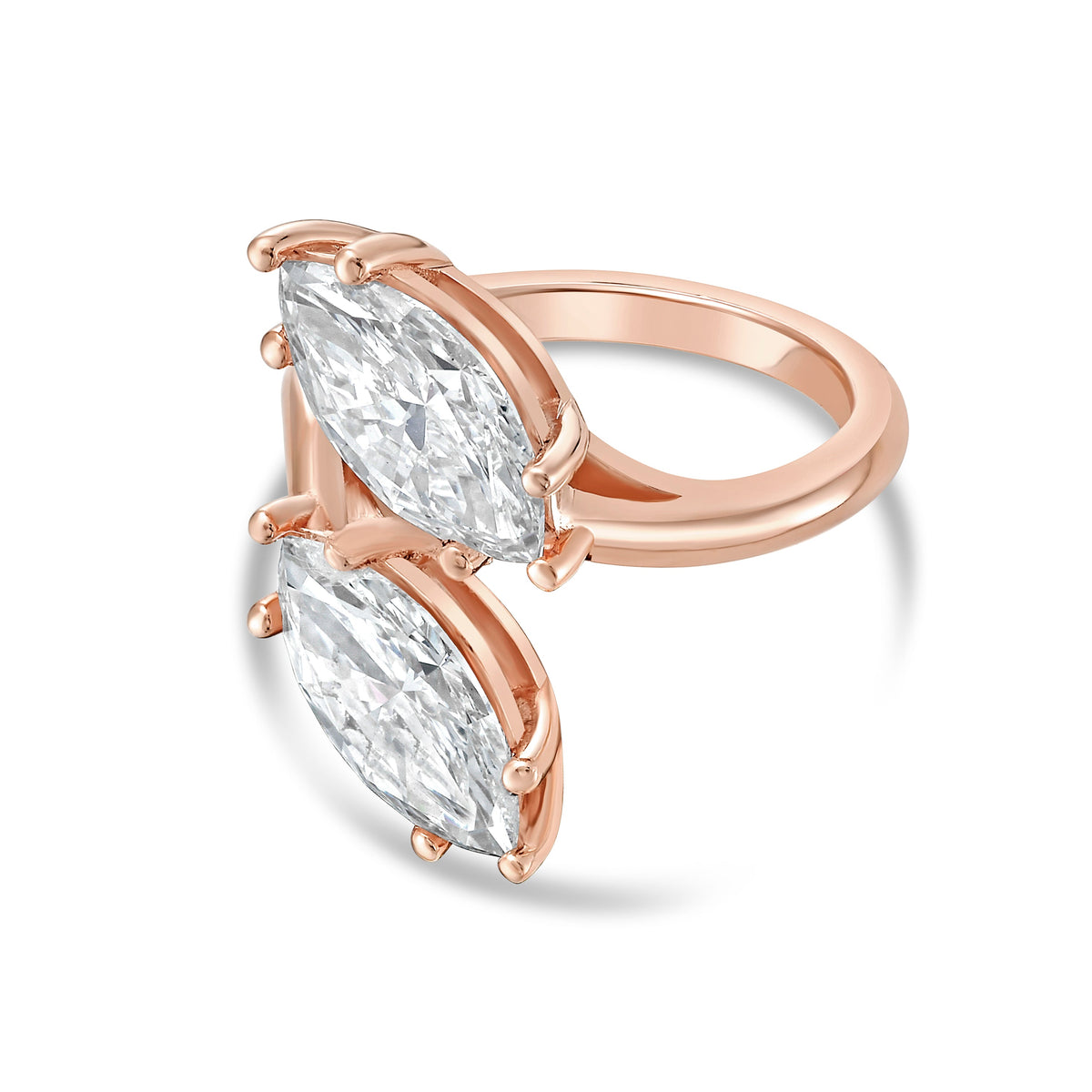Lab-Grown Marquise Toi Et Moi Diamond Ring