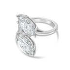 Lab-Grown Marquise Toi Et Moi Diamond Ring