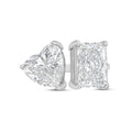 Lab Grown Heart And Radiant Diamond Ring