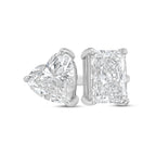 Lab Grown Heart And Radiant Diamond Ring