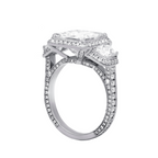 Princess Cut Halo Diamond Ring