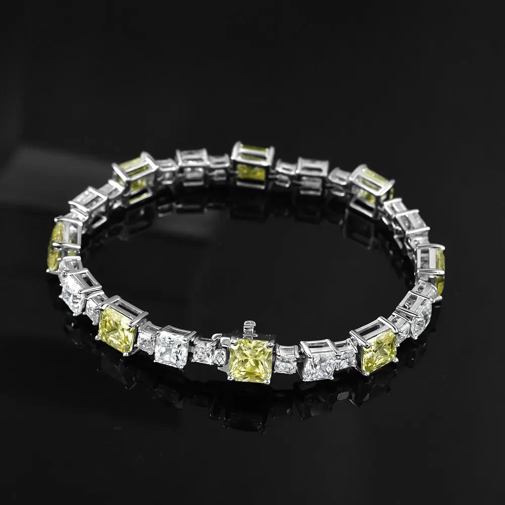30 Carat Princess Tennis Bracelet