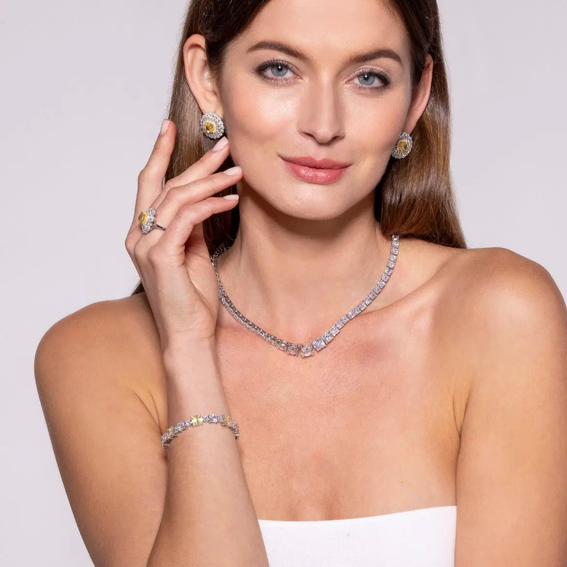 30 Carat Princess Tennis Bracelet