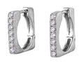 Diamond Earrings - 14 KT White Gold