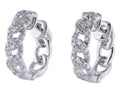 Diamond Earrings - 14 KT White Gold
