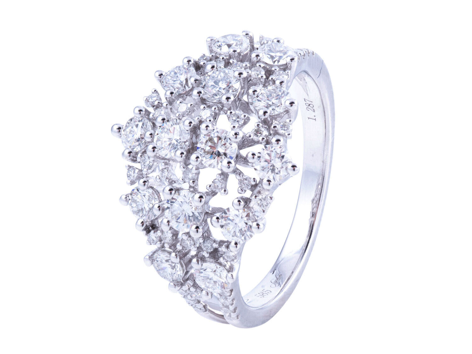 Diamond Ring - 14 KT White Gold