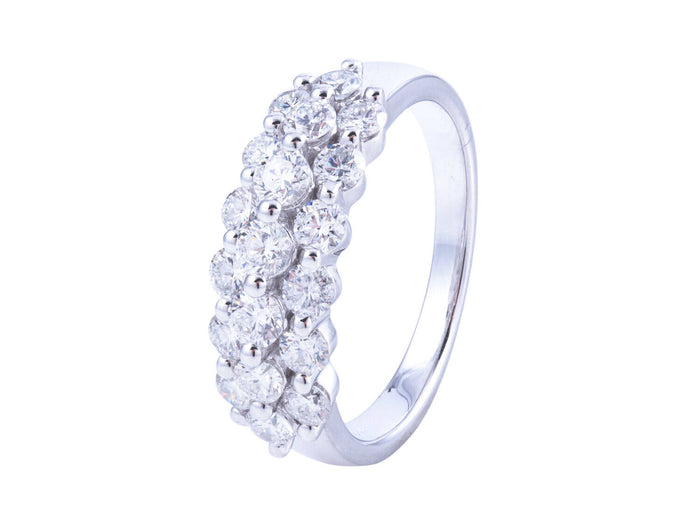 Diamond Ring - 14 KT White Gold