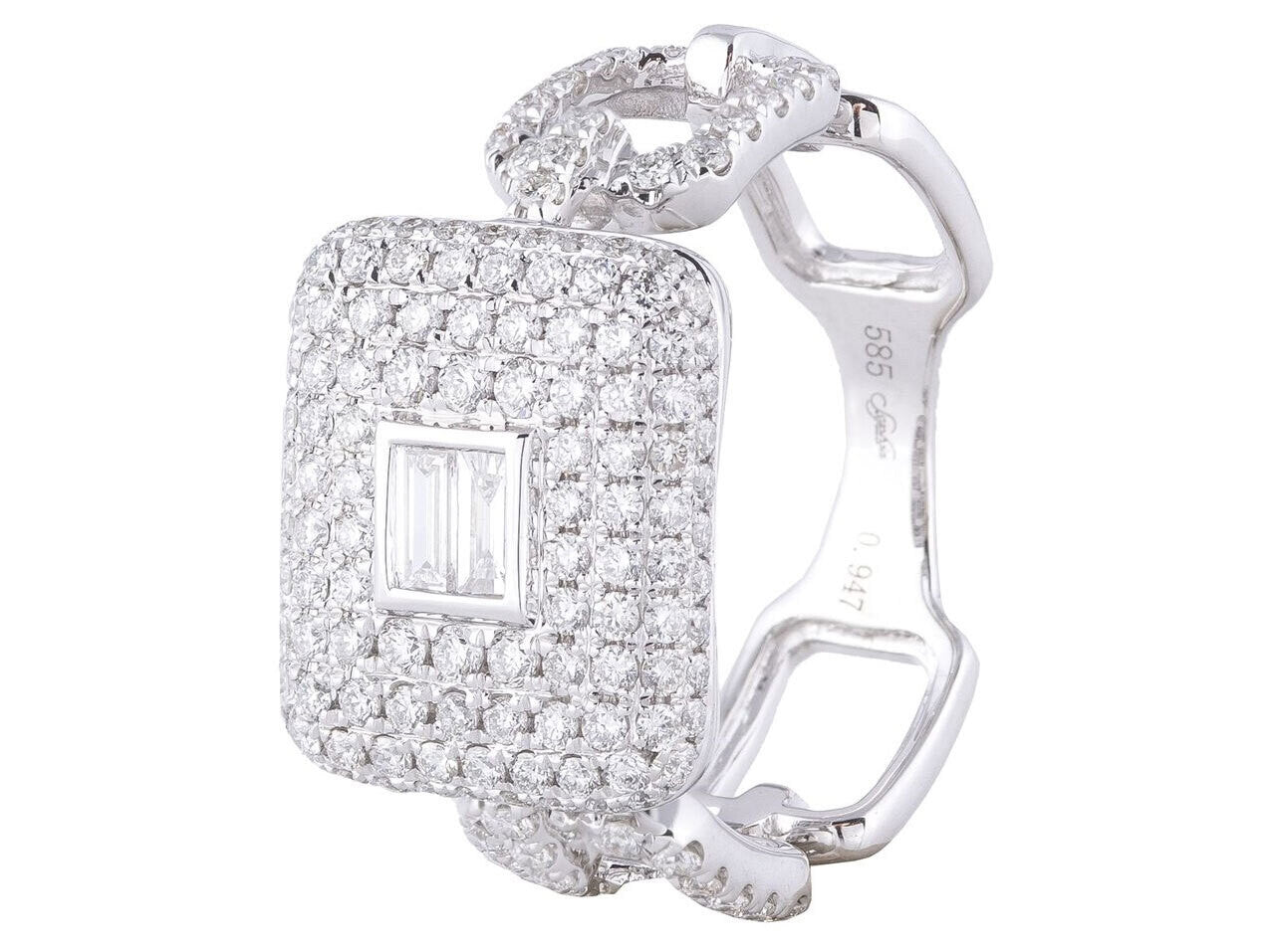 Diamond Ring - 14 KT White Gold