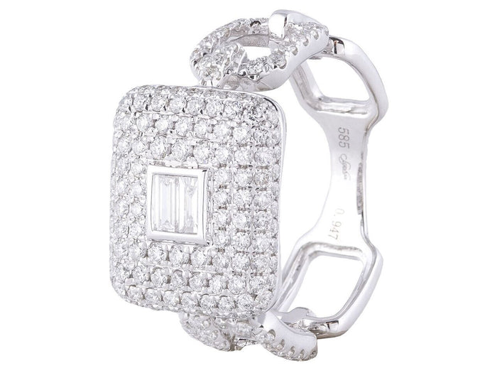 Diamond Ring - 14 KT White Gold