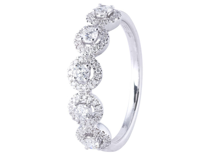 Diamond Ring - 14 KT White Gold