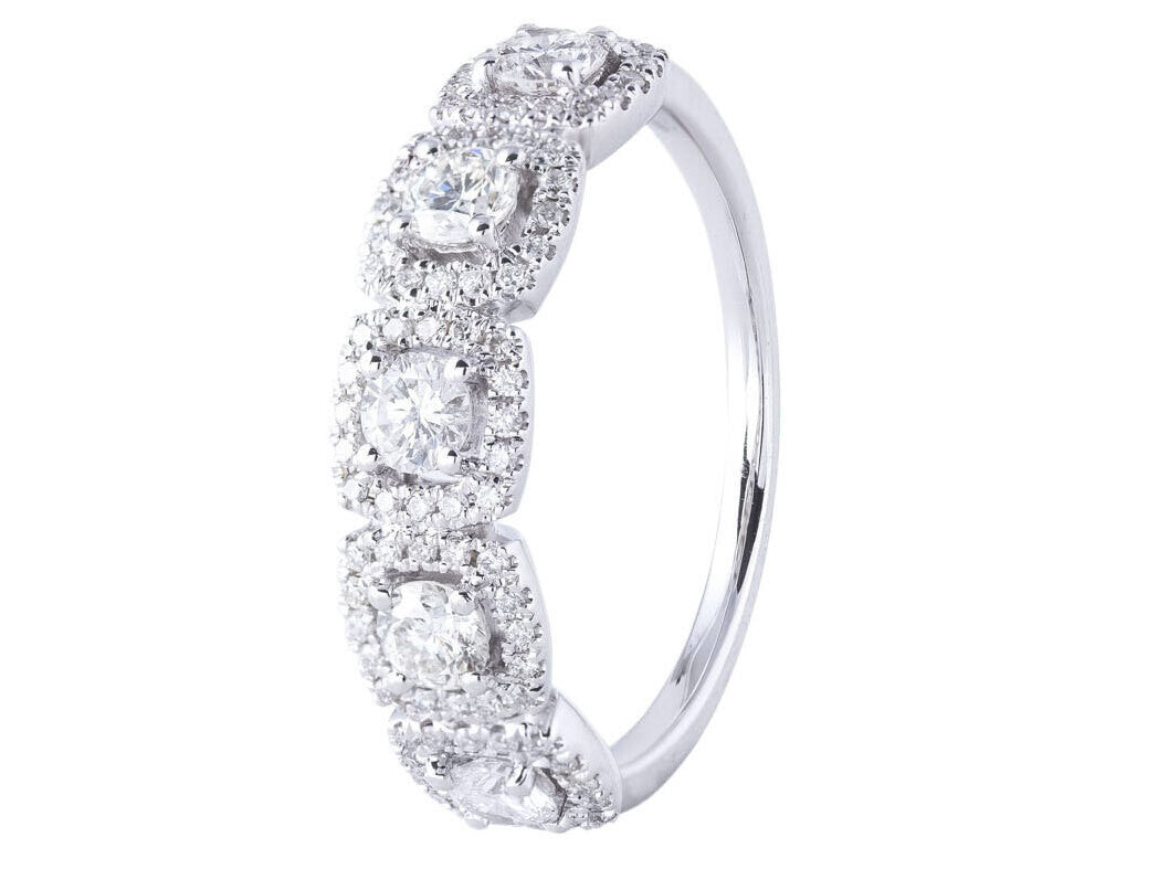 Diamond Ring - 14 KT White Gold