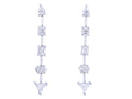 Diamond Earrings - 18 KT White Gold