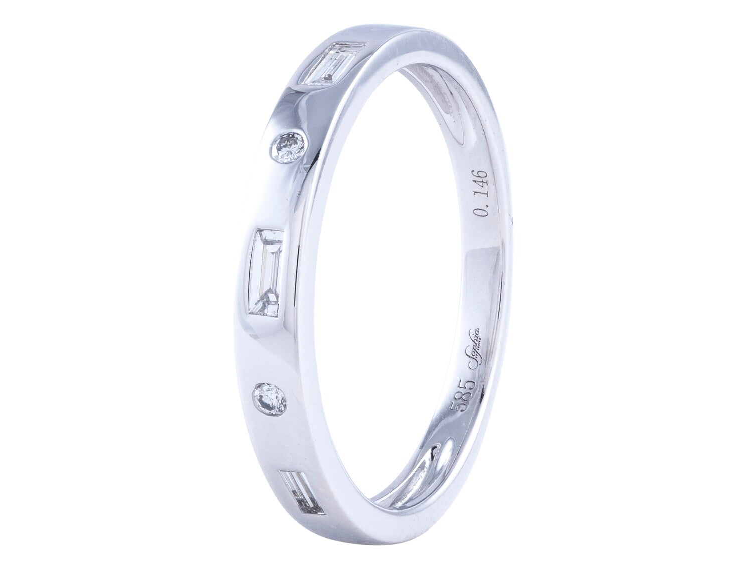Diamond Ring - 14 KT White Gold