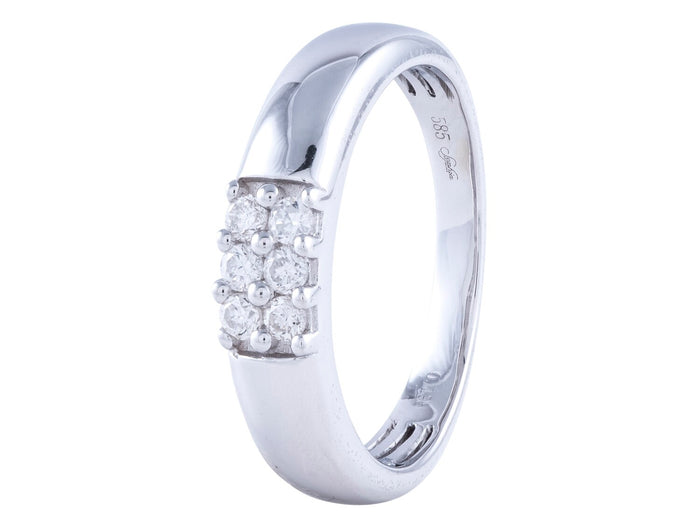 Diamond Ring - 14 KT White Gold