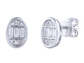 Diamond Earrings - 14 KT White Gold