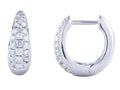Diamond Earrings - 14 KT White Gold