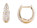 Diamond Earrings - 14 KT Yellow Gold