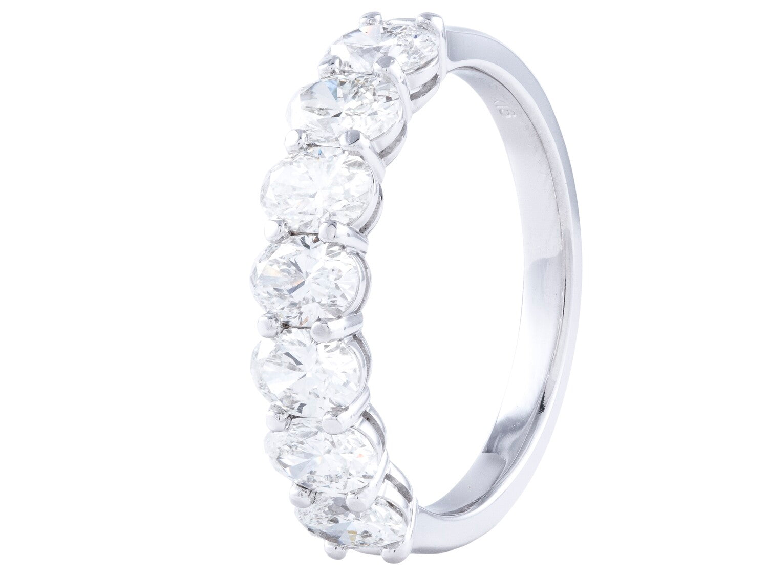Diamond Band - 18 KT White Gold