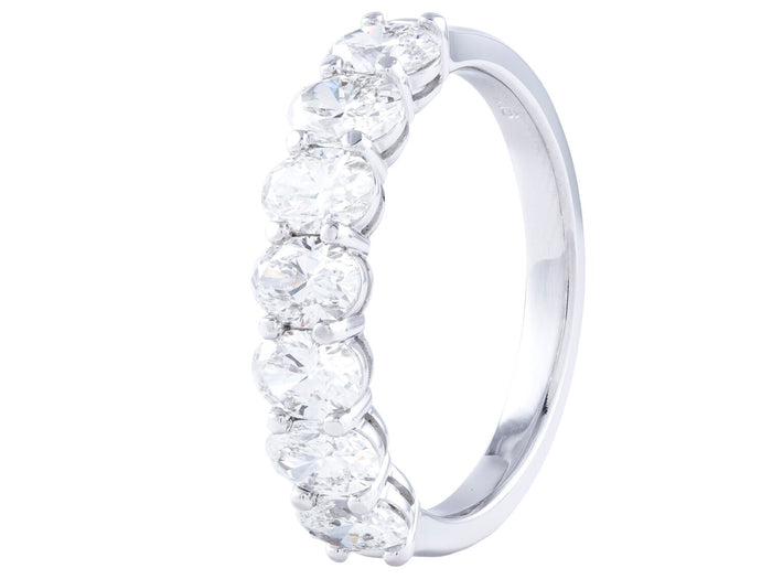 Diamond Band - 18 KT White Gold