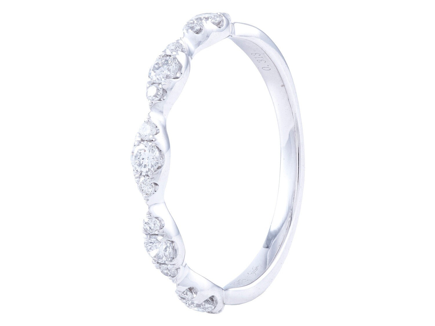 Diamond Ring - 14 KT White Gold