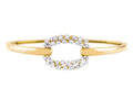 Diamond Bangle - 14 KT Yellow Gold