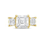 Lab-Grown Three Asscher Diamond Ring