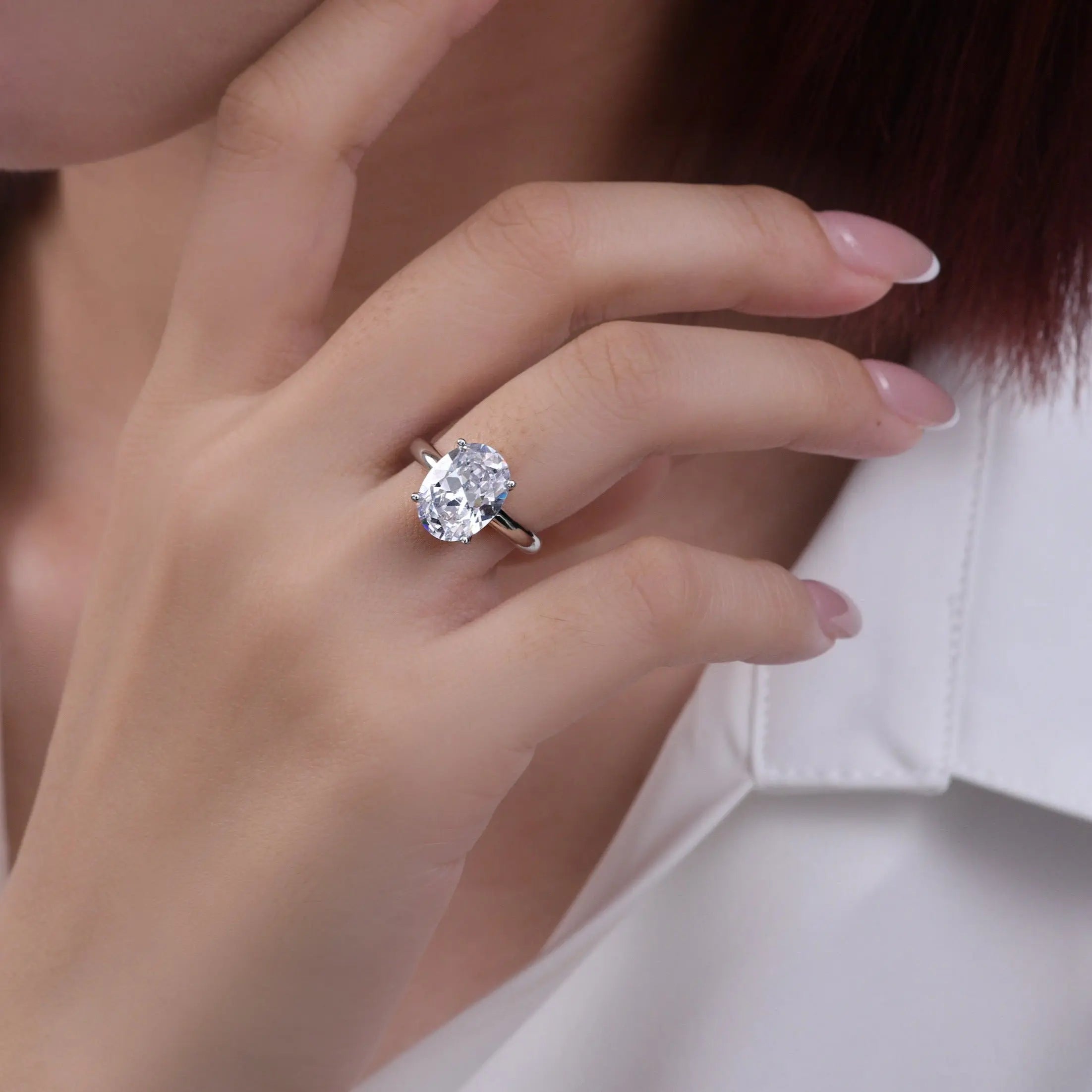 4 Carat Oval Solitaire Ring