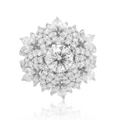 Platinum Snowflake Diamond Ring