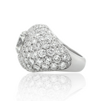 Dome-Style Round Diamond Ring